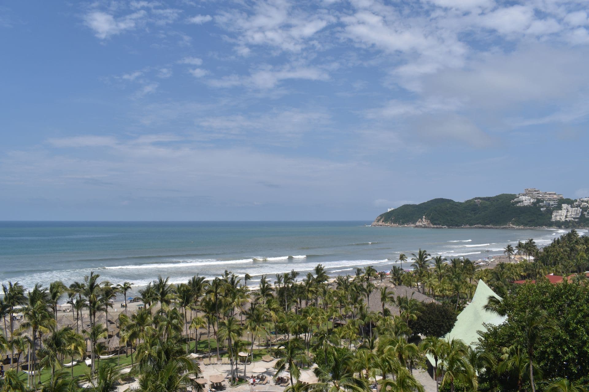 Playa de Acapulco desde el aire