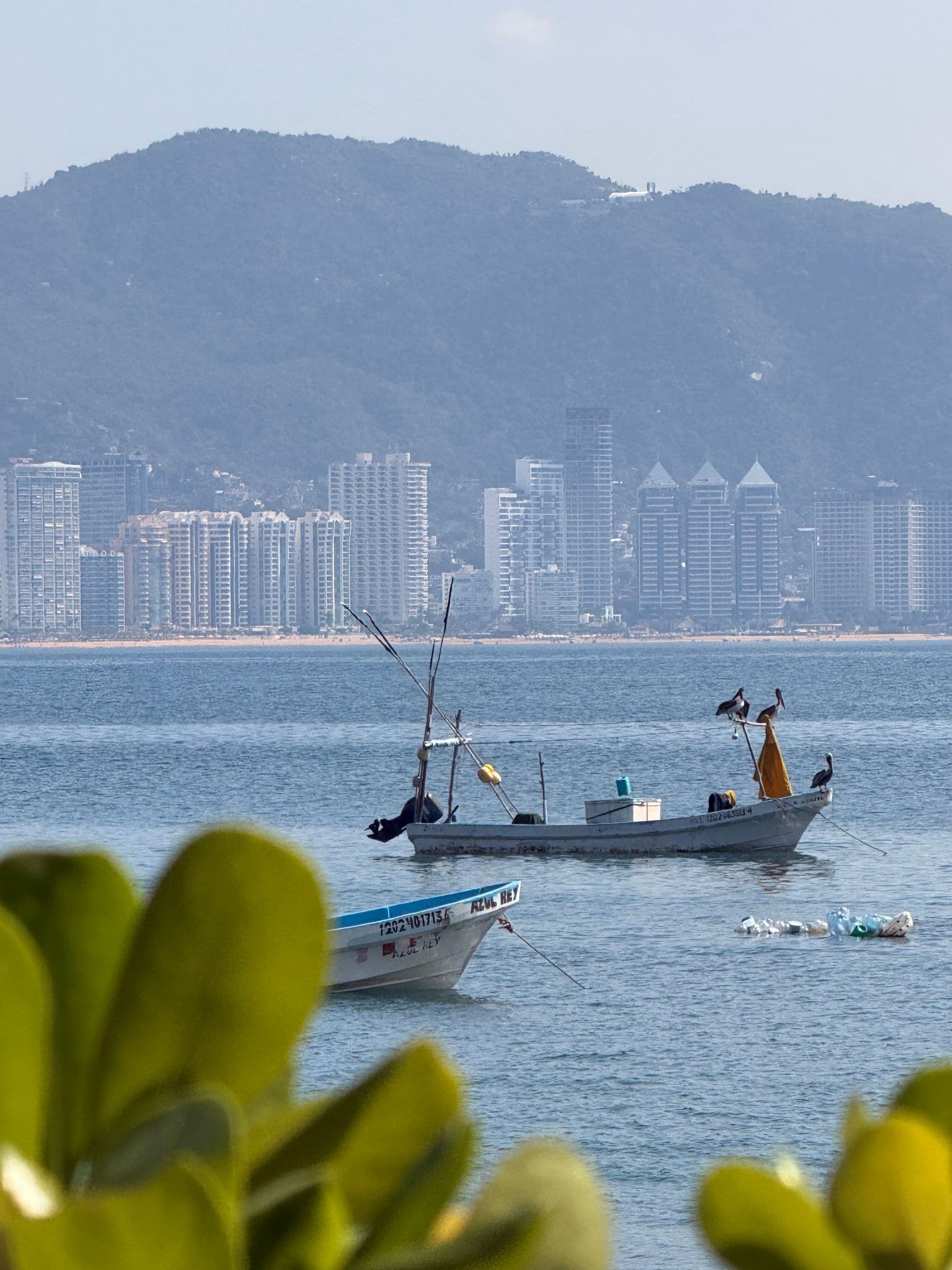 Barcos en la bahía de Acapulco